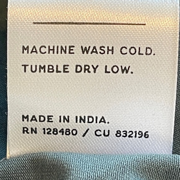 NWT Pact Fit & Flare Ore Saylor Mini Skirt Size L Teal Organic Cotton Blend - Picture 8 of 11